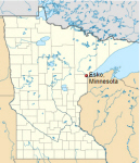 Location of Esko Minnesota