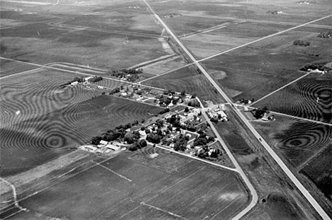 Aerial view, Evan Minnesota, 1983