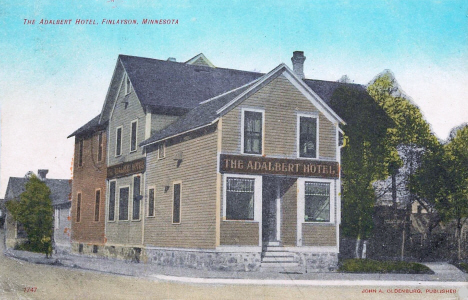 The Adelbert Hotel, Finlayson Minnesota, 1908