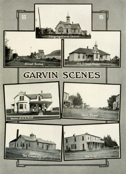 Multiple view of Garvin Minnesota, 1912