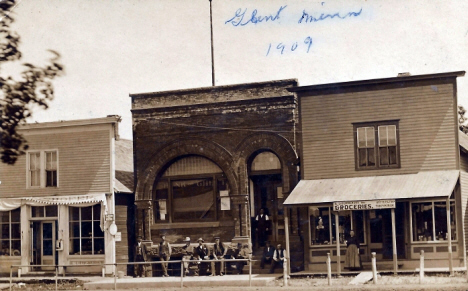 Street scene, Ghent Minnesota, 1909