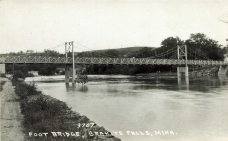 Foot Bridge, Granite Falls Minnesota, 1940's
