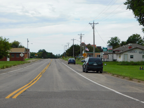 Pine Street looking west, Grasston Minnesota, 2018