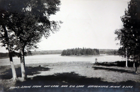 Sunny Spring Farm, Lost Lake and Kid Lake, Hackensack Minnesota, 1949