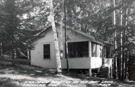 Interlachen Resort on Kid and Baby Lakes, Hackensack Minnesota, 1949