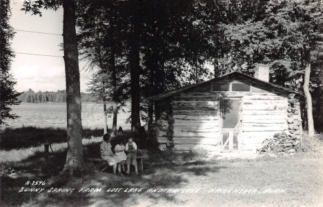 Sunny Spring Farm, Lost Lake and Kid Lake, Hackensack Minnesota, 1949