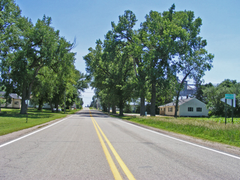 Street scene, Hadley Minnesota, 2014