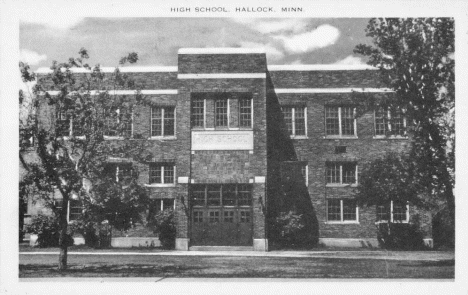 High School, Hallock Minnesota, 1952