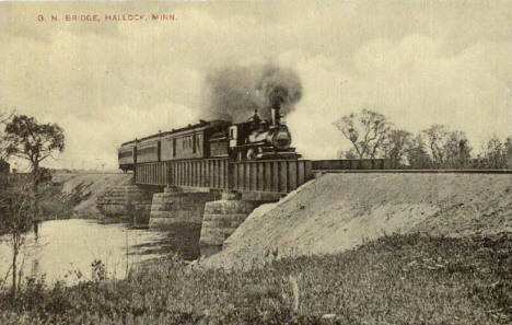 Great Northern Railroad Bridge, Hallock Minnesota, 1911