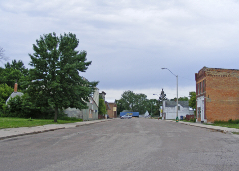 Street scene, Hanley Falls Minnesota, 2011