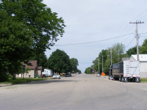 Street scene, Hanska Minnesota, 2014