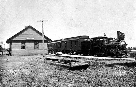 Depot, Hanska Minnesota, 1912