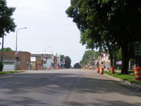 Street scene, Hanska Minnesota, 2014