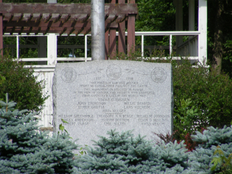 World War 1 Marker, Hanska Minnesota, 2014