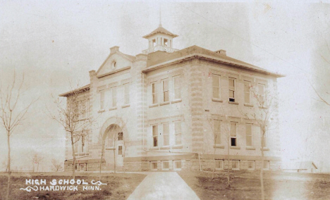 High School, Hardwick Minnesota, 1910's