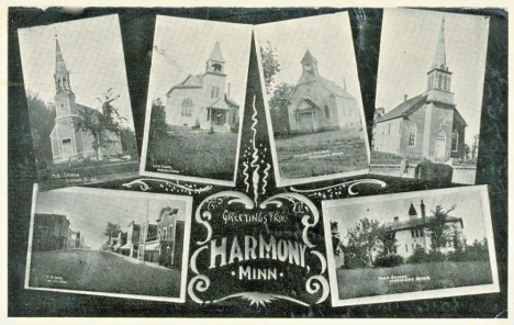 Multiple scenes, Harmony Minnesota, 1913