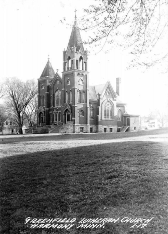 Greenfield Lutheran Church, Harmony Minnesota, 1955