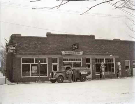 Feda Ford Standard Service Garage, Harmony Minnesota, 1932