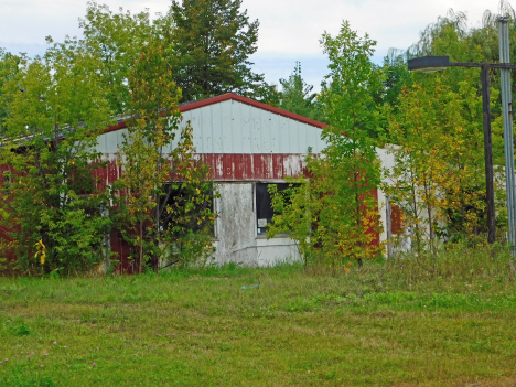 Abandoned service station, Henriette Minnesota, 2018