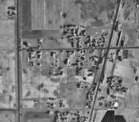 Aerial view, Henriette Minnesota, 1965