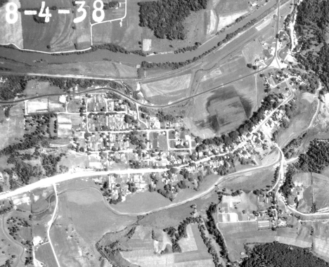 Aerial view, Hokah Minnesota, 1938
