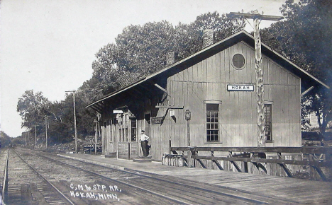  C.M.& STP. RR. Depot, Hokah Minnesota, 1910's