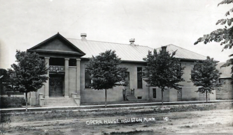 Opera House, Houston Minnesota, 1920's