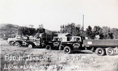 Bud W. Johnson Trucking, Houston Minnesota, 1950's