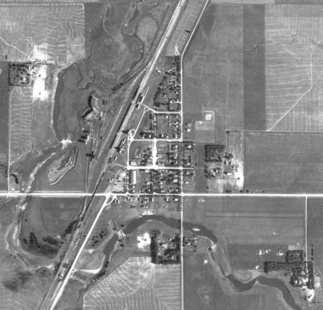 Aerial photo, Ihlen Minnesota, 1938