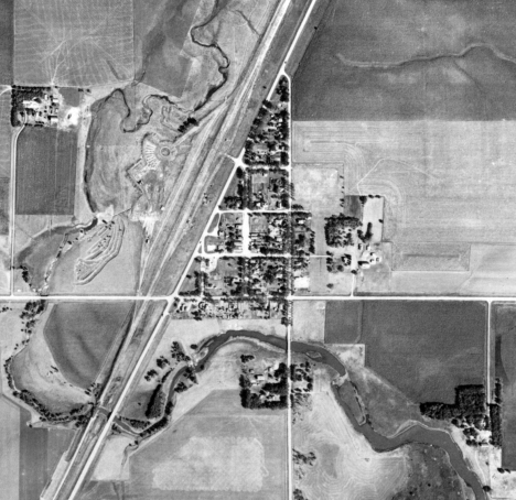 Aerial photo, Ihlen Minnesota, 1955