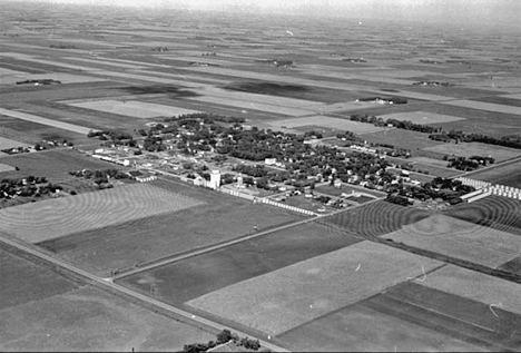 Aerial view, Jeffers Minnesota, 1962