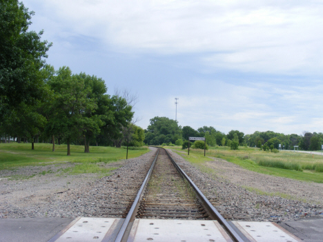 Railroad tracks in Kandiyohi Minnesota, 2014