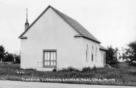 Swedish Lutheran Church, Karlstad Minnesota, 1920's