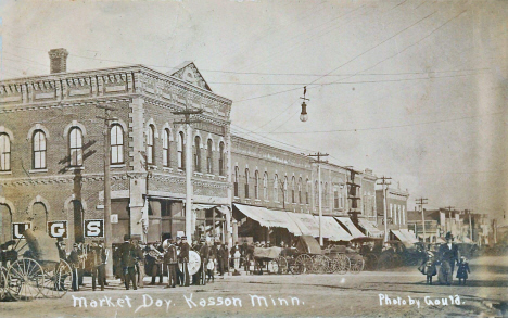 Market Day, Kasson Minnesota, 1910