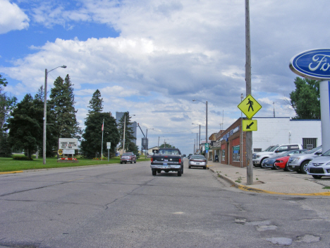 Street scene, Kerkhoven Minnesota, 2014