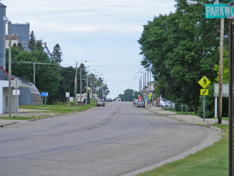 Street scene, Kerkhoven Minnesota, 2014