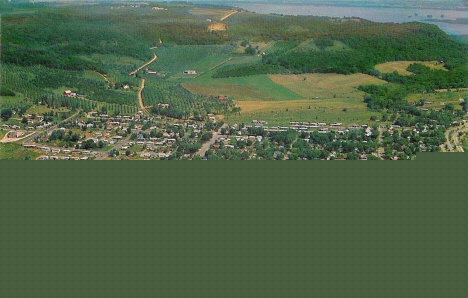 Aerial view, La Crescent Minnesota, 1966