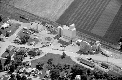 Aerial view, Elevator, La Salle Minnesota, 1969