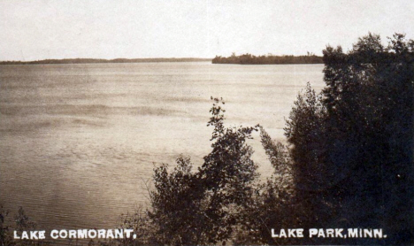 Lake Cormorant near Lake Park Minnesota, 1907