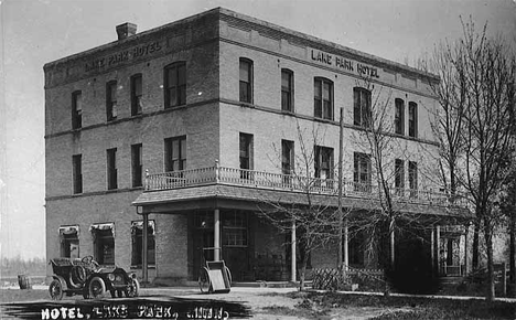 Lake Park Hotel, Lake Park Minnesota, 1910