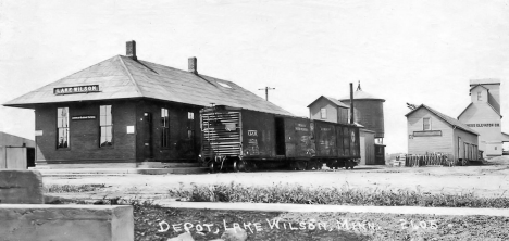 Depot, Lake Wilson Minnesota, 1920's