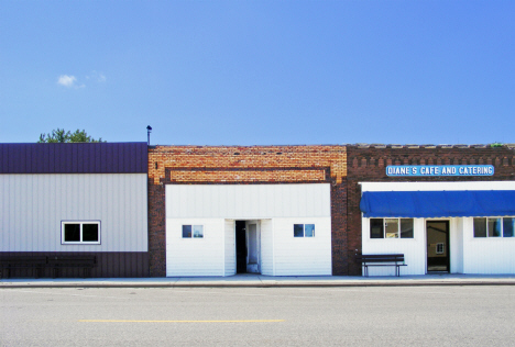 Street scene, Lake Wilson Minnesota, 2014