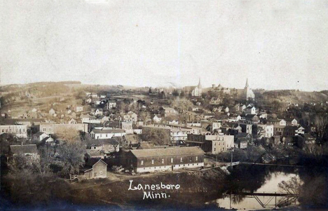 Birds eye view, Lanesboro Minnesota, 1908