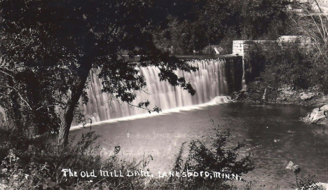 The Old Mill Dam, Lanesboro Minnesota, 1947