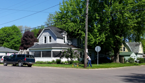 Street scene, Lester Prairie Minnesota, 2017