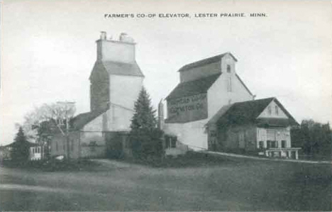 Farmer's Co-op Elevator, Lester Prairie Minnesota, 1920