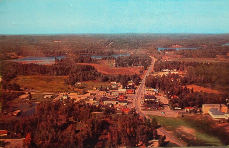 Aerial view, Longville Minnesota, 1963