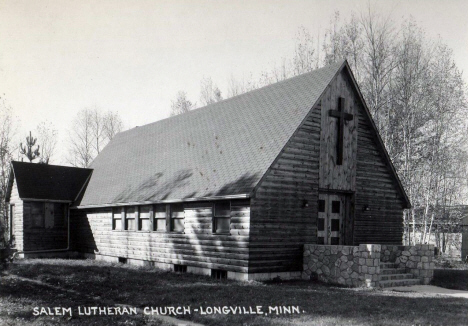Salem Lutheran Church, Longville Minnesota, 1950's