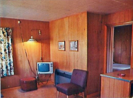 Motel Room, Lake Region Motel, Longville Minnesota, 1970's