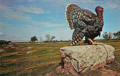 "Turkey on the Rock" at Blue Mound Inn, Luverne Minnesota, 1960's